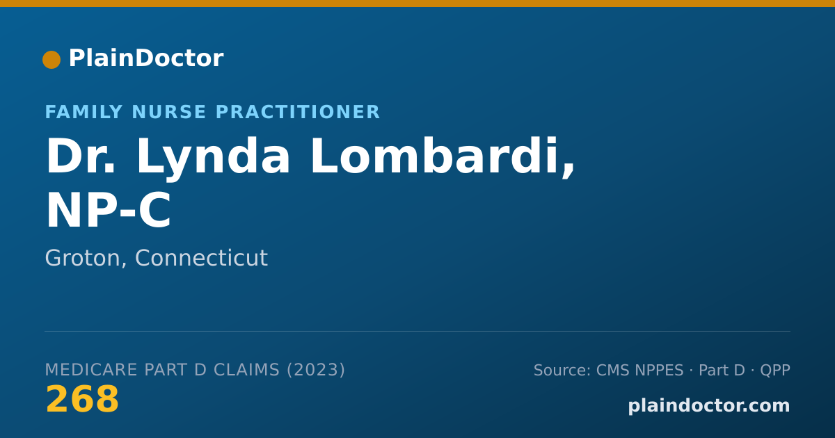 Shareable card for Lynda Lombardi, NP-C - Family Nurse Practitioner, Groton, CT