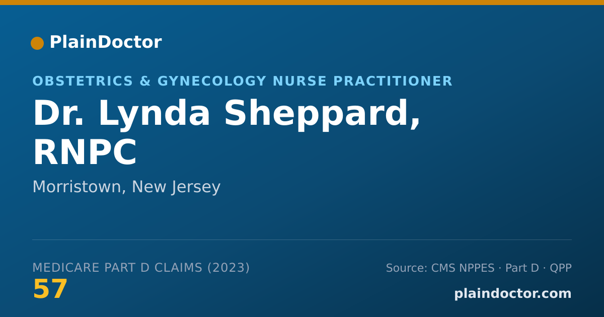 Shareable card for Lynda Sheppard, RNPC - Obstetrics & Gynecology Nurse Practitioner, Morristown, NJ