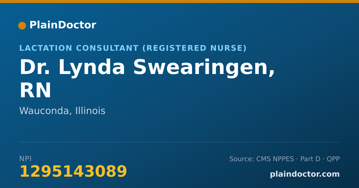 Shareable card for Lynda Swearingen, RN - Lactation Consultant (Registered Nurse), Wauconda, IL