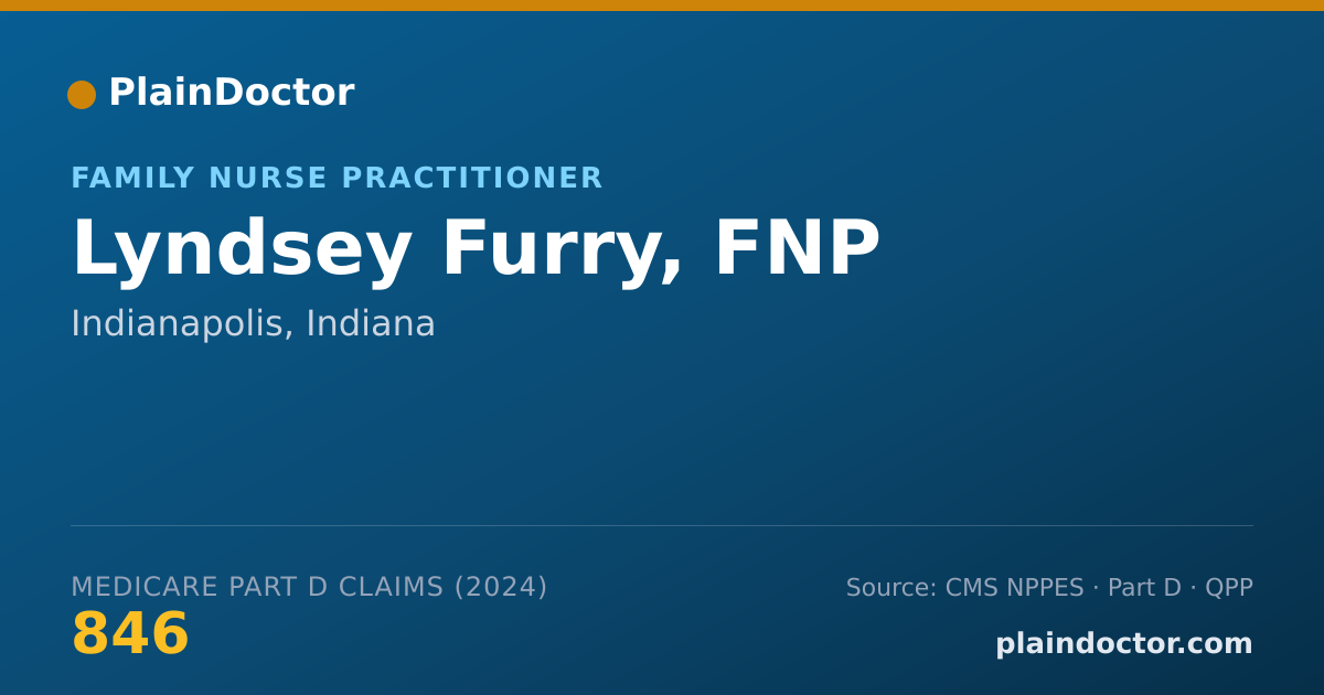 Shareable card for Lyndsey Furry, FNP - Family Nurse Practitioner, Indianapolis, IN