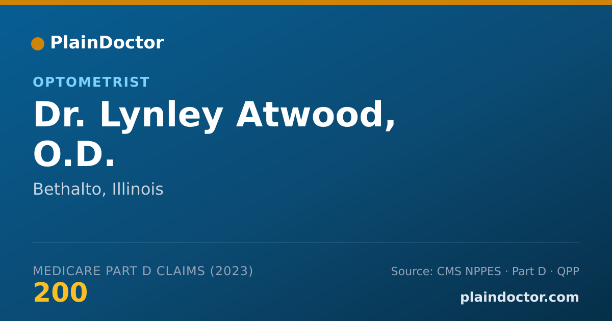 Shareable card for Lynley Atwood, O.D. - Optometrist, Bethalto, IL