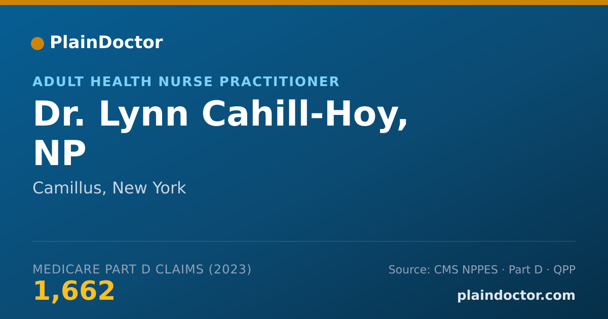 Shareable card for Lynn Cahill-Hoy, NP - Adult Health Nurse Practitioner, Camillus, NY