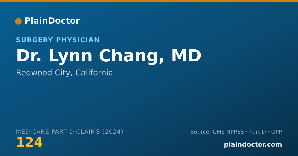 Shareable card for Lynn Chang, MD - Surgery Physician, Redwood City, CA