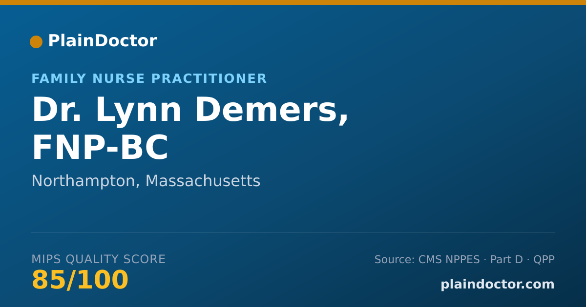 Shareable card for Lynn Demers, FNP-BC - Family Nurse Practitioner, Northampton, MA