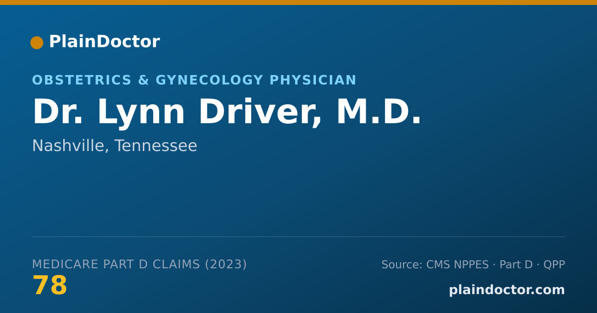 Shareable card for Lynn Driver, M.D. - Obstetrics & Gynecology Physician, Nashville, TN