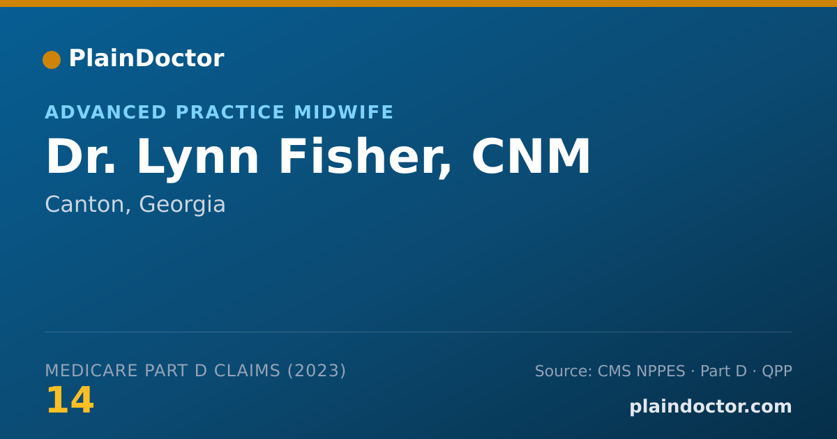 Shareable card for Lynn Fisher, CNM - Advanced Practice Midwife, Canton, GA
