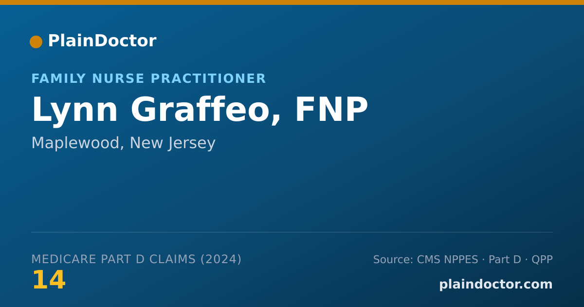 Shareable card for Lynn Graffeo, FNP - Family Nurse Practitioner, Maplewood, NJ
