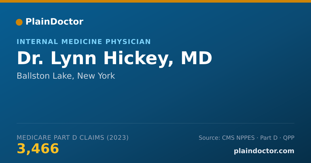 Shareable card for Lynn Hickey, MD - Internal Medicine Physician, Ballston Lake, NY