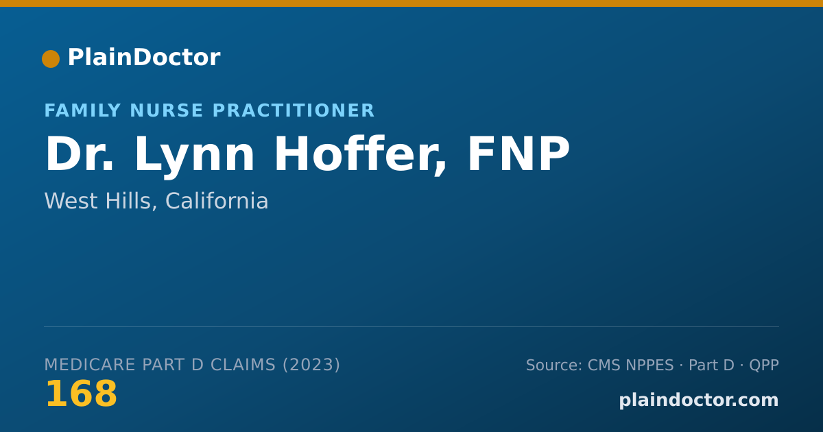 Shareable card for Lynn Hoffer, FNP - Family Nurse Practitioner, West Hills, CA