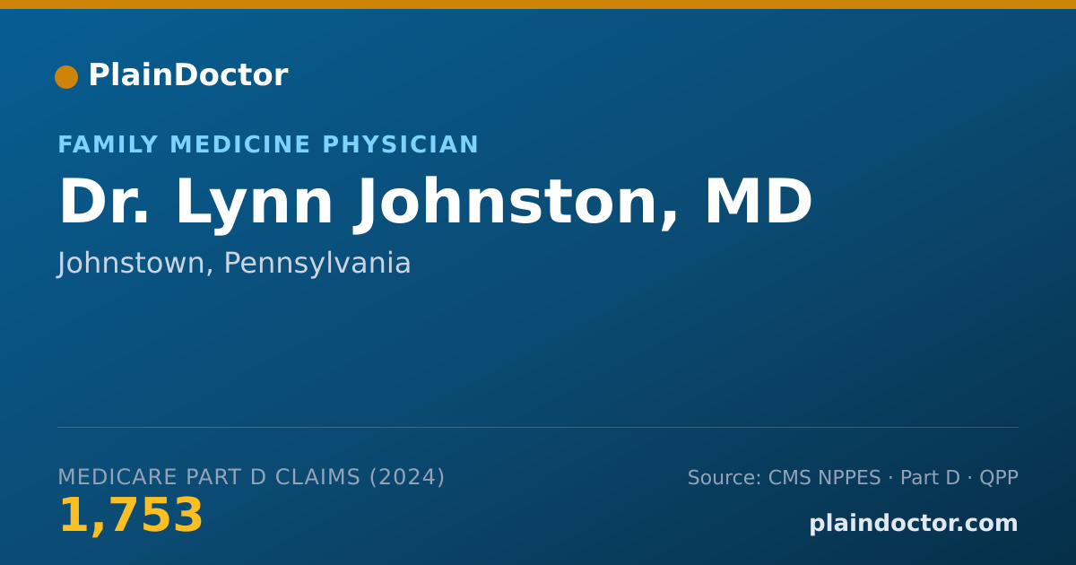 Shareable card for Lynn Johnston, MD - Family Medicine Physician, Johnstown, PA