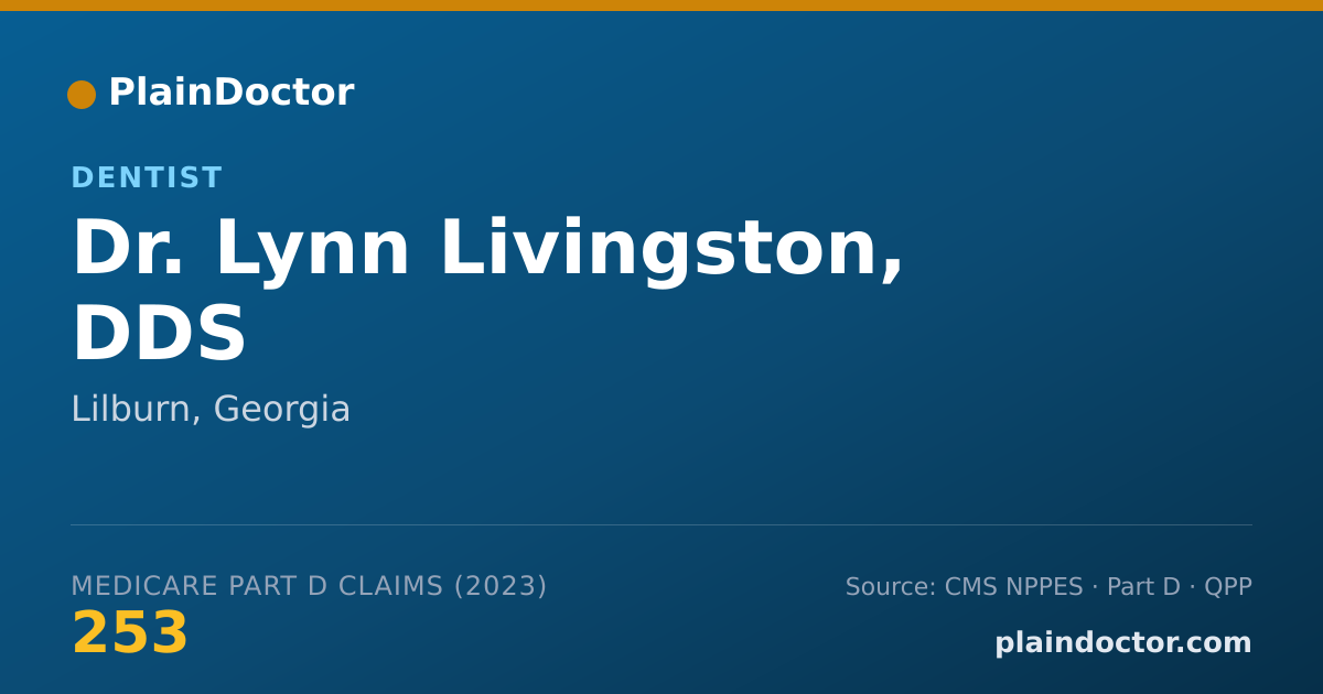 Shareable card for Lynn Livingston, DDS - Dentist, Lilburn, GA