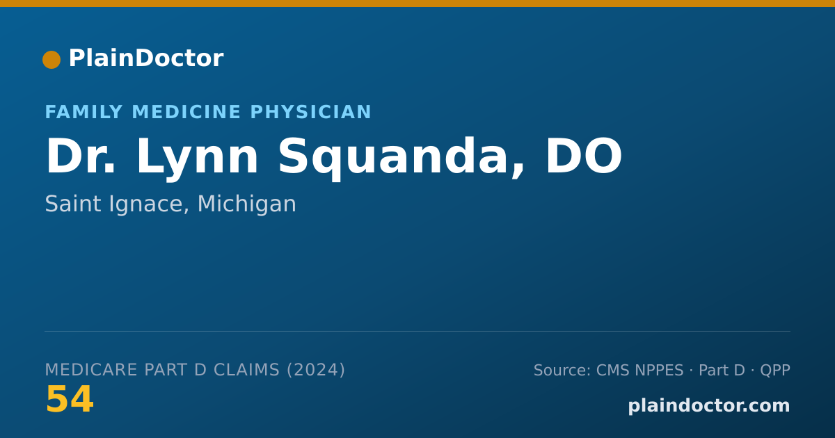 Shareable card for Lynn Squanda, DO - Family Medicine Physician, Saint Ignace, MI