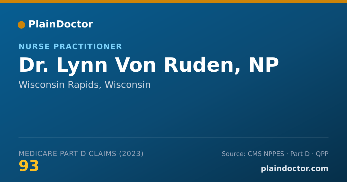 Shareable card for Lynn Von Ruden, NP - Nurse Practitioner, Wisconsin Rapids, WI