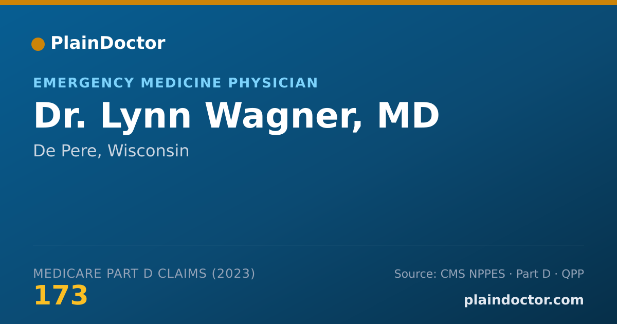 Shareable card for Lynn Wagner, MD - Emergency Medicine Physician, De Pere, WI