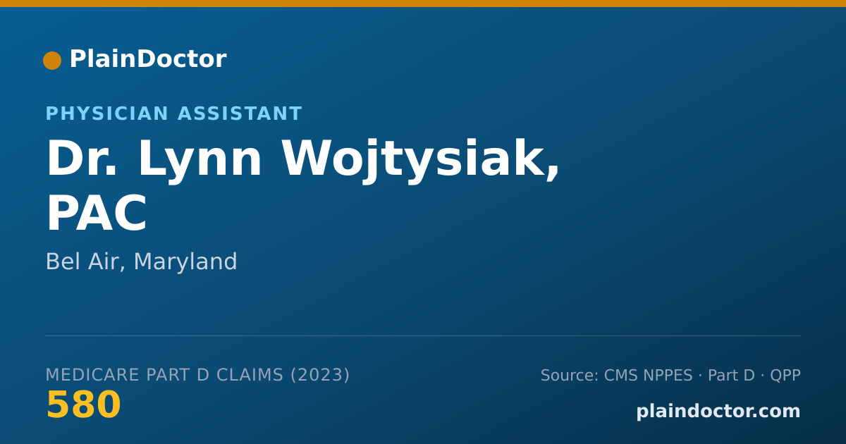Shareable card for Lynn Wojtysiak, PAC - Physician Assistant, Bel Air, MD