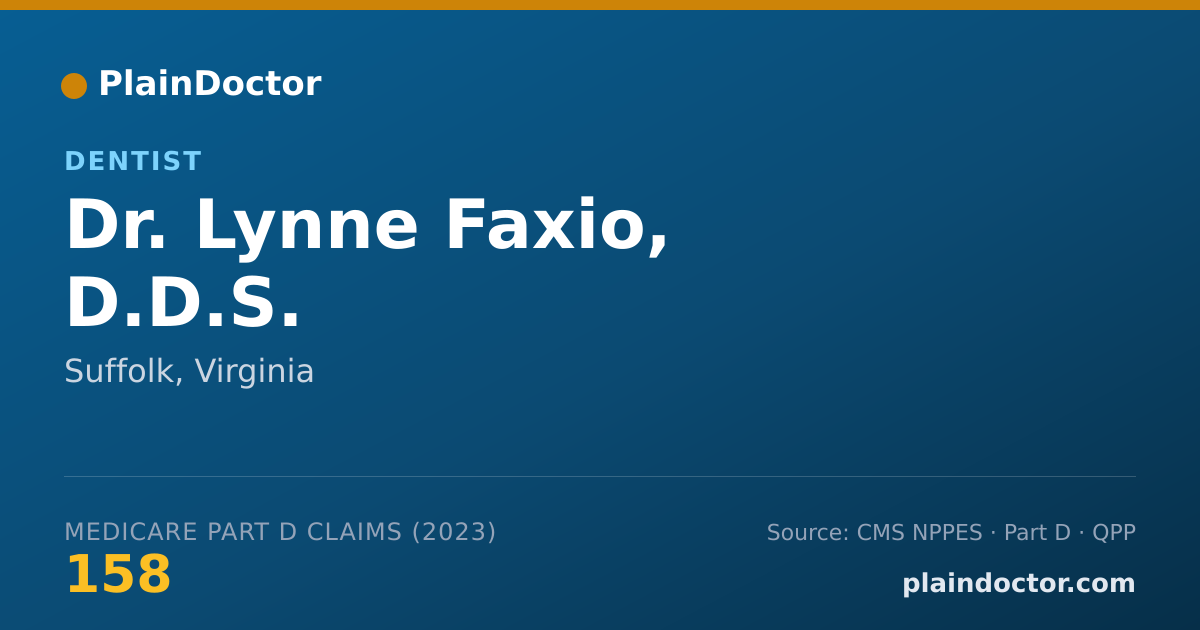Shareable card for Lynne Faxio, D.D.S. - Dentist, Suffolk, VA