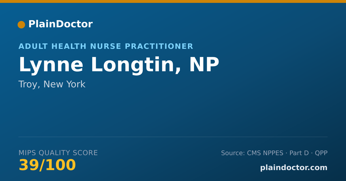 Shareable card for Lynne Longtin, NP - Adult Health Nurse Practitioner, Troy, NY