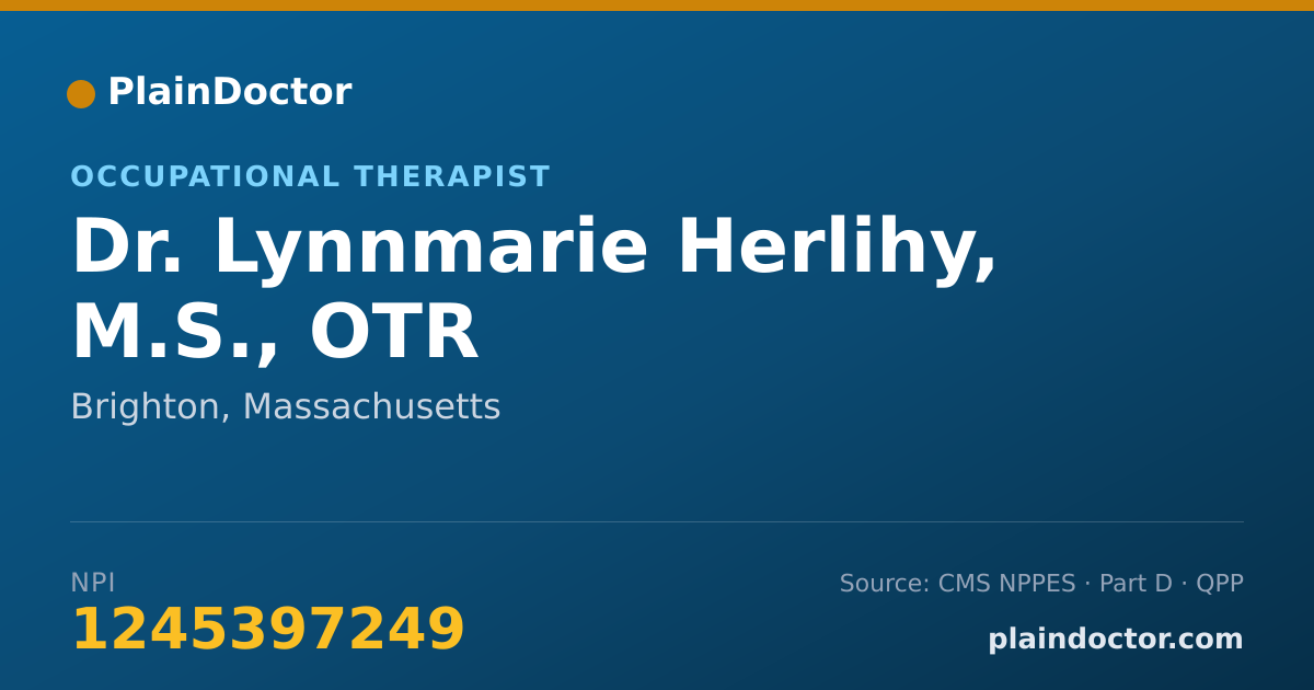 Shareable card for Lynnmarie Herlihy, M.S., OTR - Occupational Therapist, Brighton, MA
