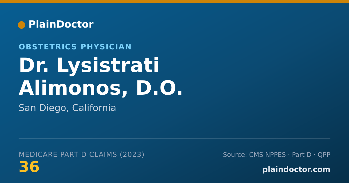 Shareable card for Lysistrati Alimonos, D.O. - Obstetrics Physician, San Diego, CA
