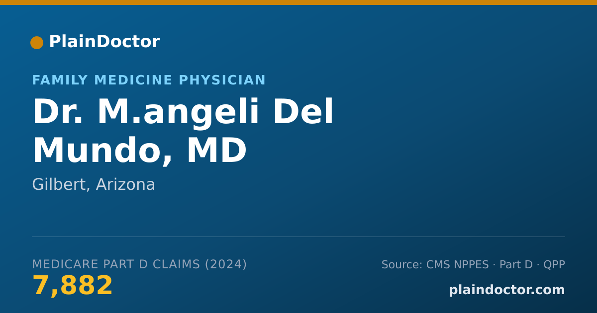 Shareable card for M.angeli Del Mundo, MD - Family Medicine Physician, Gilbert, AZ