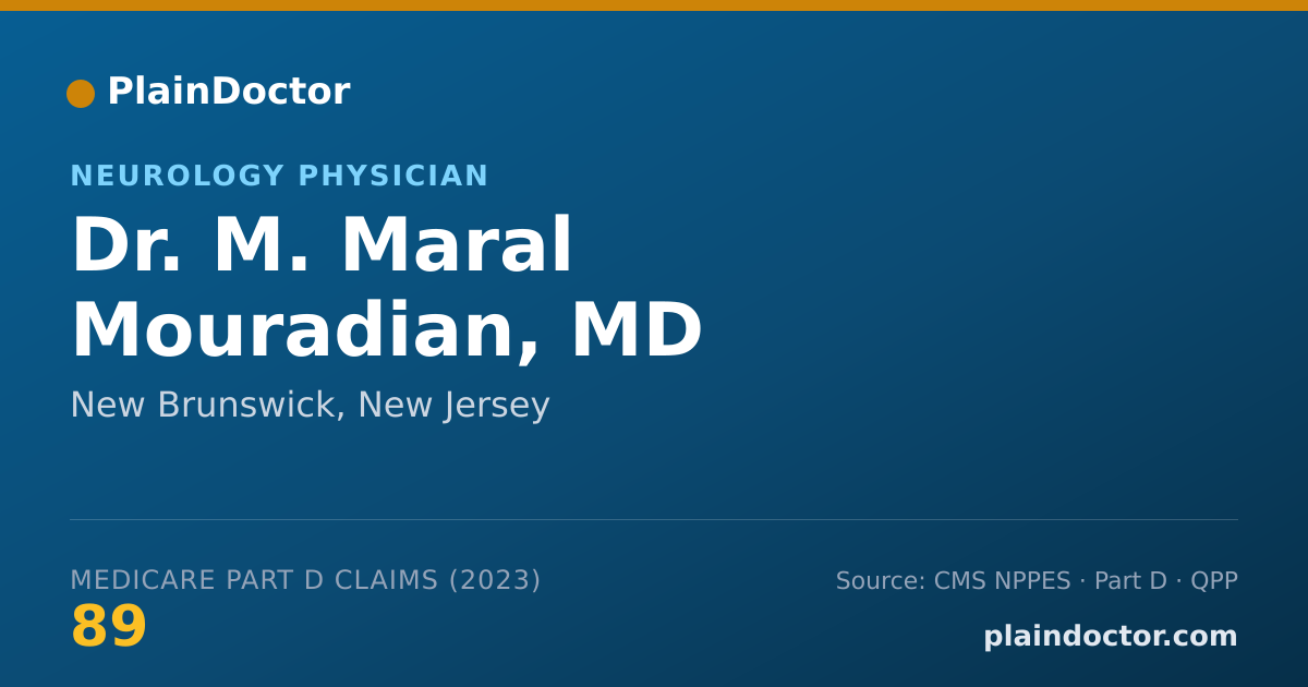Shareable card for M. Maral Mouradian, MD - Neurology Physician, New Brunswick, NJ