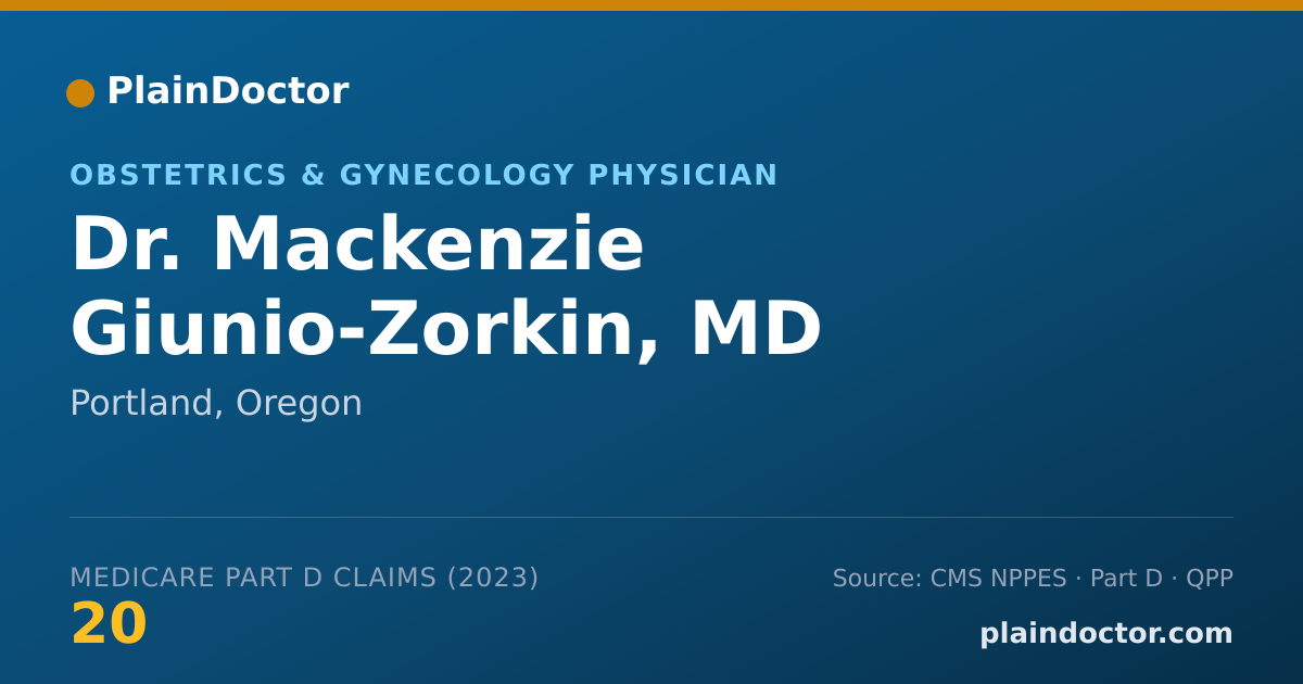 Shareable card for Mackenzie Giunio-Zorkin, MD - Obstetrics & Gynecology Physician, Portland, OR