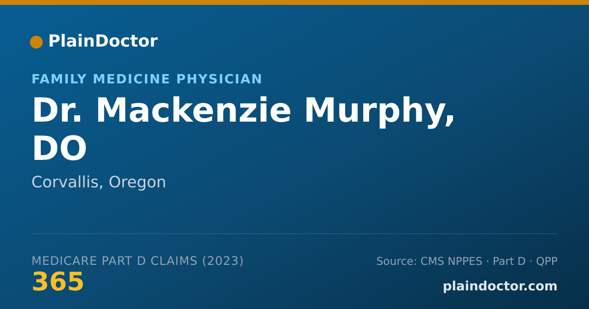 Shareable card for Mackenzie Murphy, DO - Family Medicine Physician, Corvallis, OR