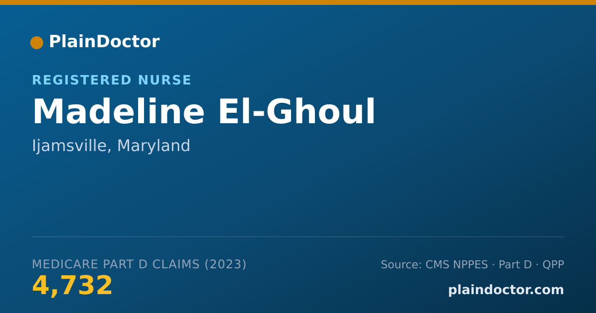 Shareable card for Madeline El-Ghoul - Registered Nurse, Ijamsville, MD