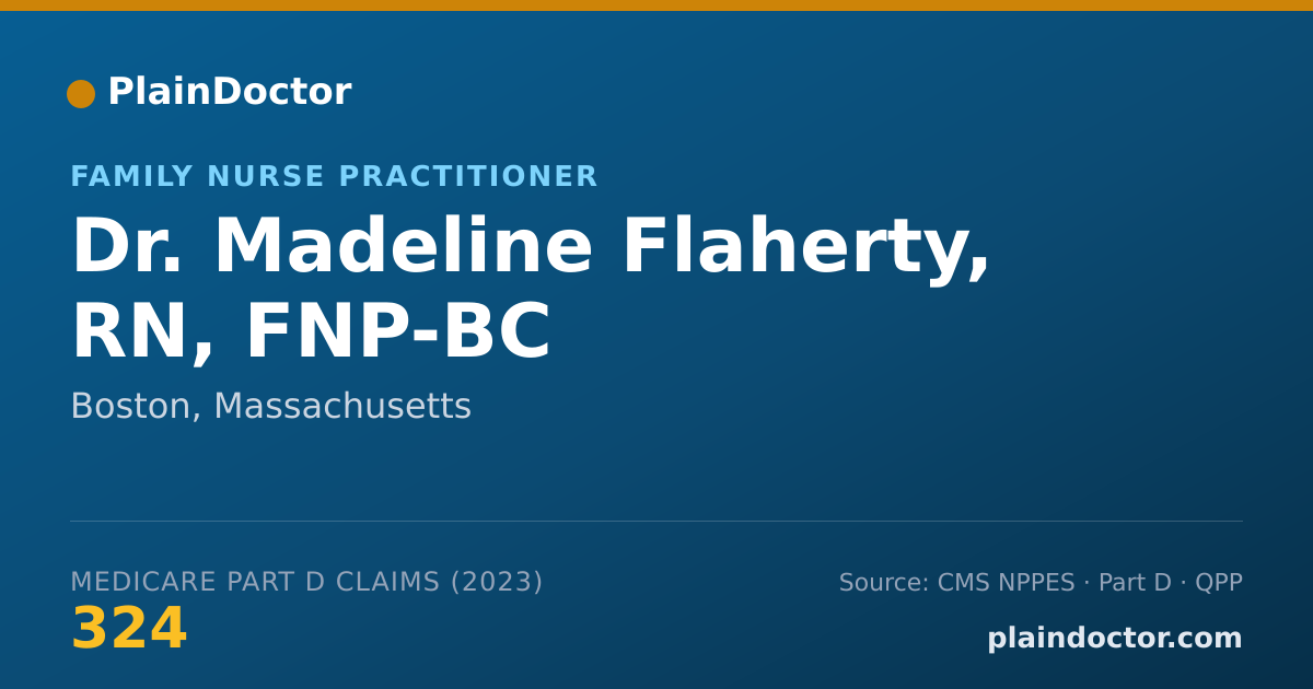 Shareable card for Madeline Flaherty, RN, FNP-BC - Family Nurse Practitioner, Boston, MA