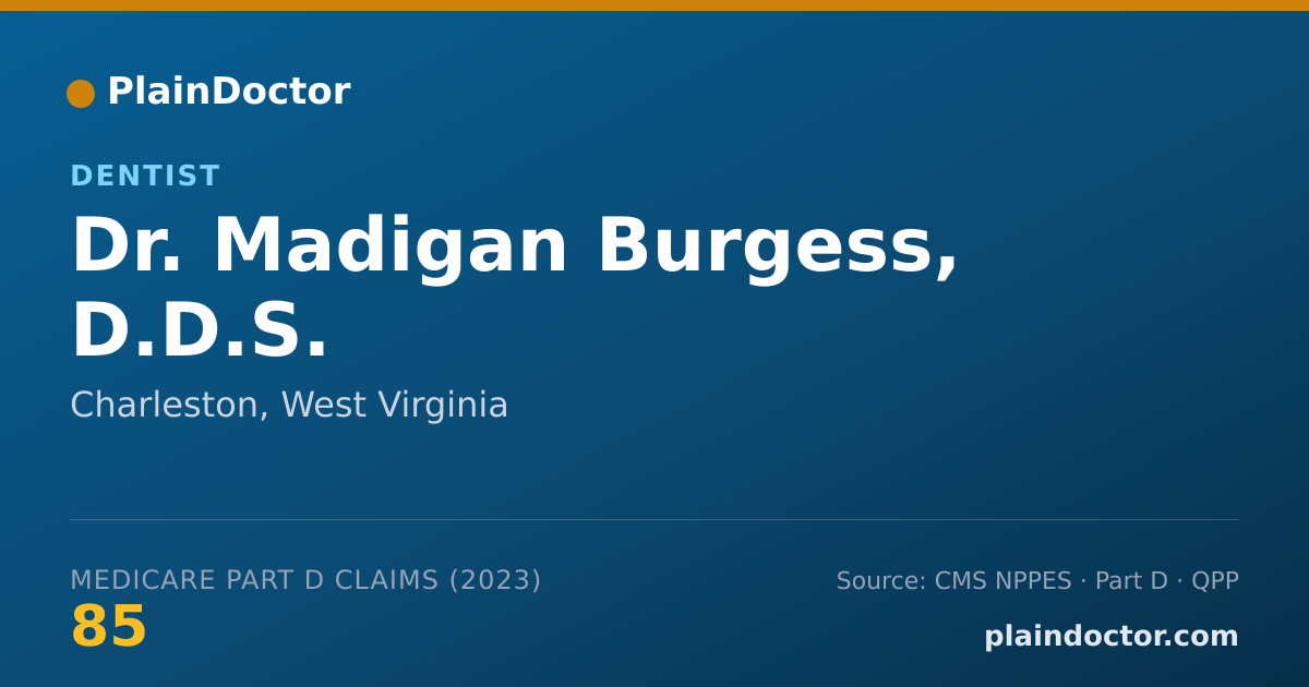 Shareable card for Madigan Burgess, D.D.S. - Dentist, Charleston, WV