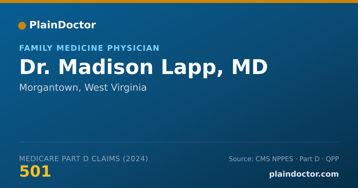 Shareable card for Madison Lapp, MD - Student in an Organized Health Care Education/Training Program, Morgantown, WV