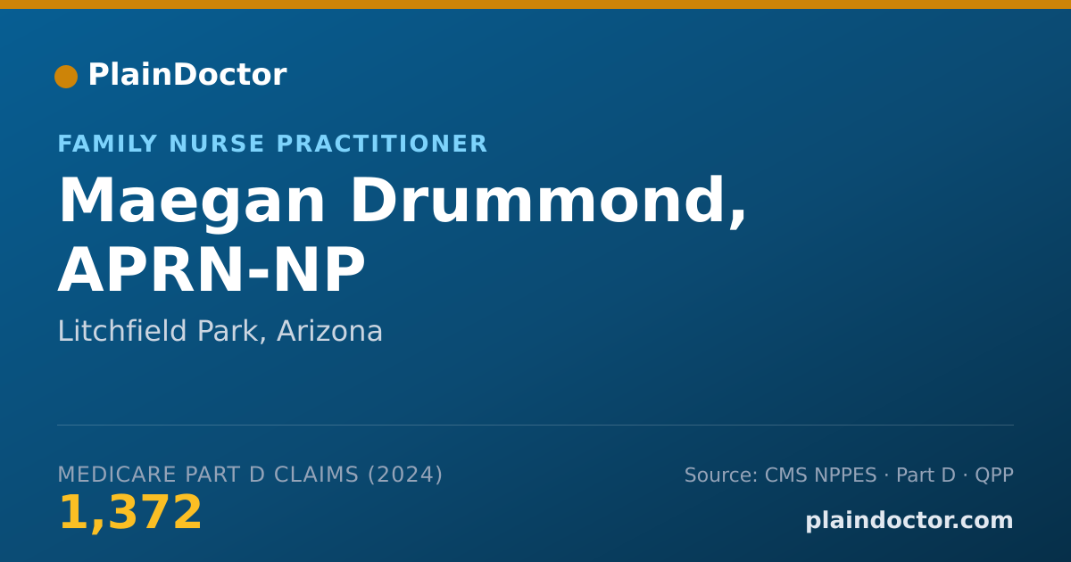 Shareable card for Maegan Drummond, APRN-NP - Hospice and Palliative Medicine (Family Medicine) Physician, Litchfield Park, AZ