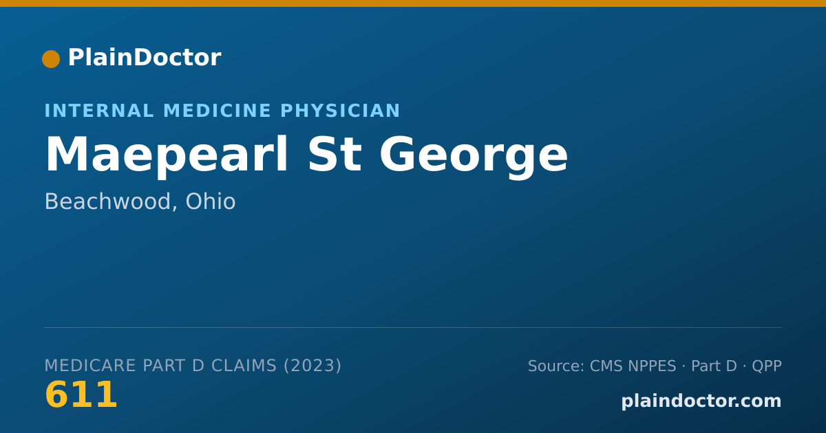 Shareable card for Maepearl St George - Internal Medicine Physician, Beachwood, OH