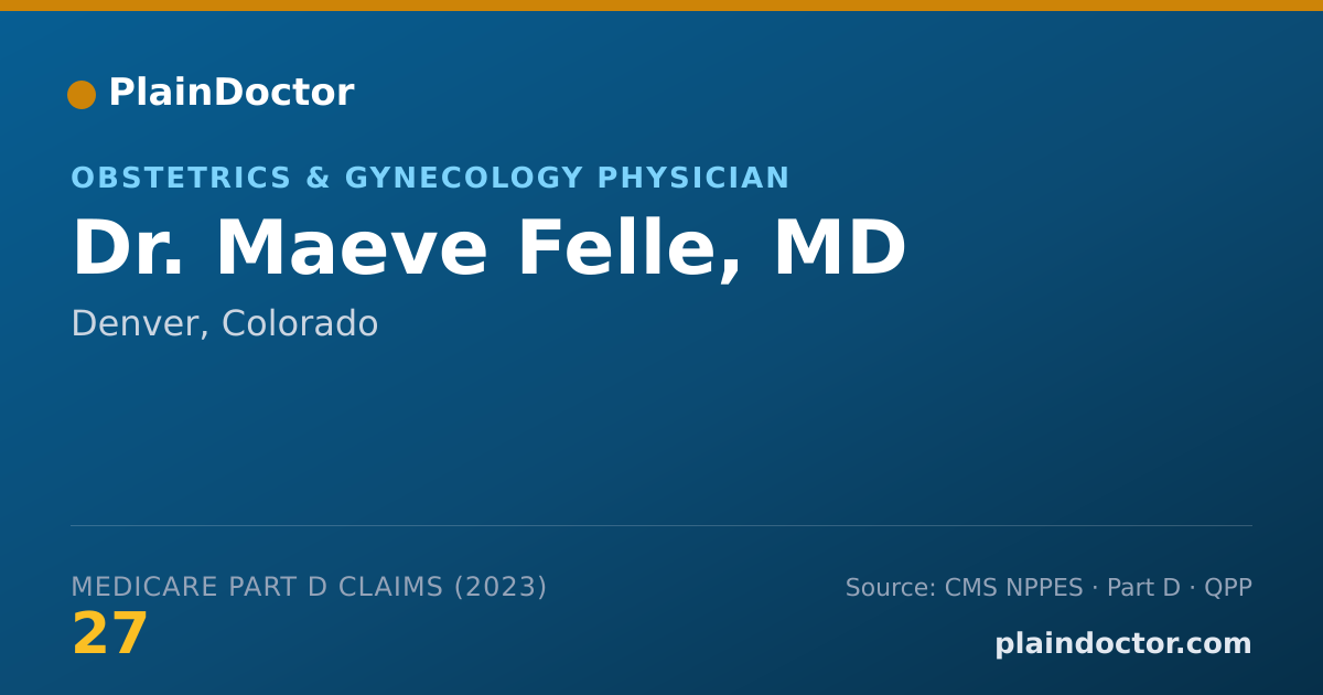 Shareable card for Maeve Felle, MD - Obstetrics & Gynecology Physician, Denver, CO