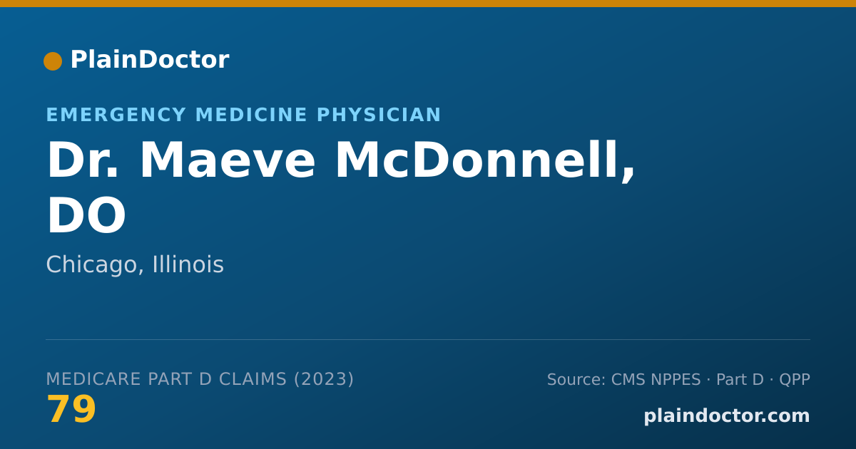 Shareable card for Maeve McDonnell, DO - Emergency Medicine Physician, Chicago, IL
