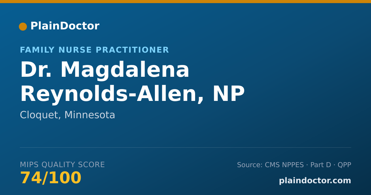 Shareable card for Magdalena Reynolds-Allen, NP - Family Nurse Practitioner, Cloquet, MN