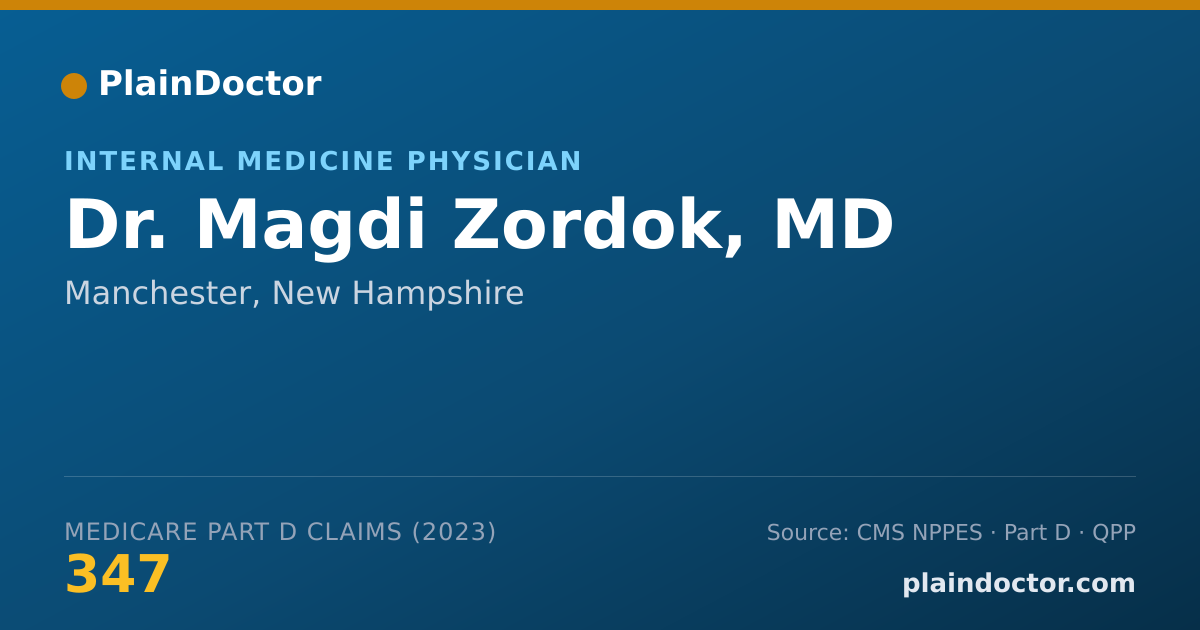 Shareable card for Magdi Zordok, MD - Internal Medicine Physician, Manchester, NH