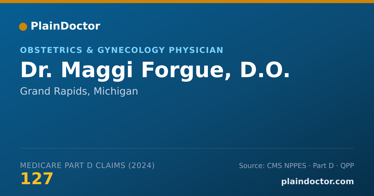 Shareable card for Maggi Forgue, D.O. - Obstetrics & Gynecology Physician, Grand Rapids, MI