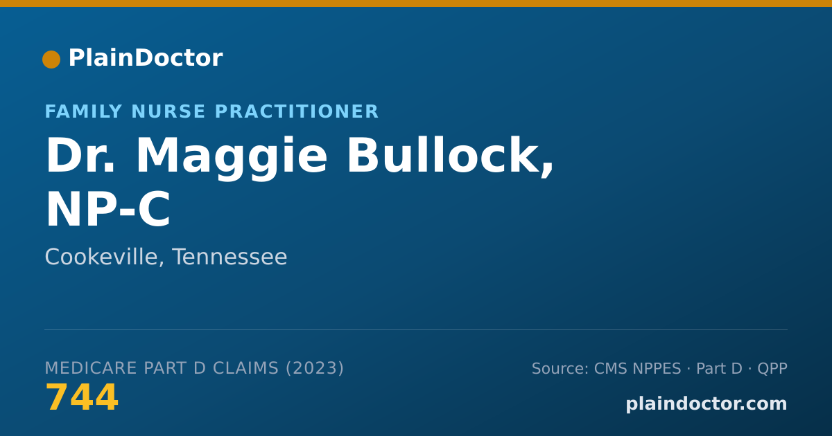 Shareable card for Maggie Bullock, NP-C - Family Nurse Practitioner, Cookeville, TN