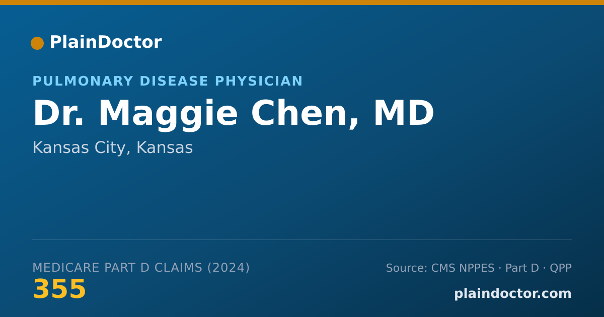 Shareable card for Maggie Chen, MD - Pulmonary Disease Physician, Kansas City, KS