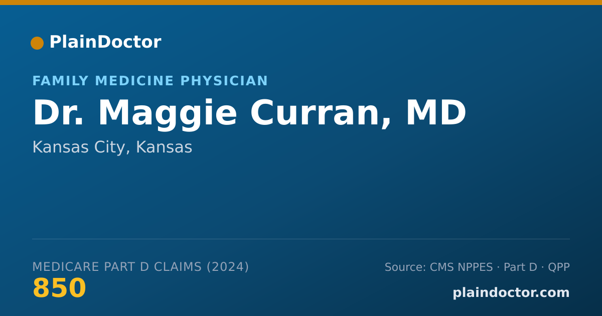 Shareable card for Maggie Curran, MD - Family Medicine Physician, Kansas City, KS