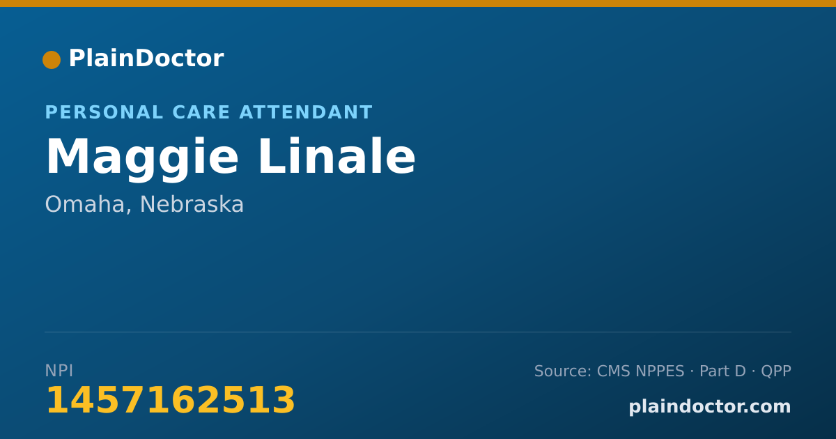 Shareable card for Maggie Linale - Personal Care Attendant, Omaha, NE