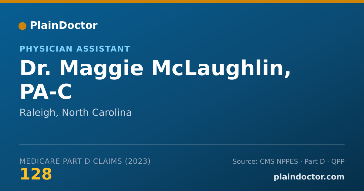 Shareable card for Maggie McLaughlin, PA-C - Physician Assistant, Raleigh, NC