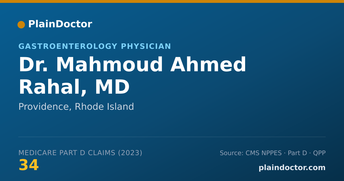 Shareable card for Mahmoud Ahmed Rahal, MD - Gastroenterology Physician, Providence, RI