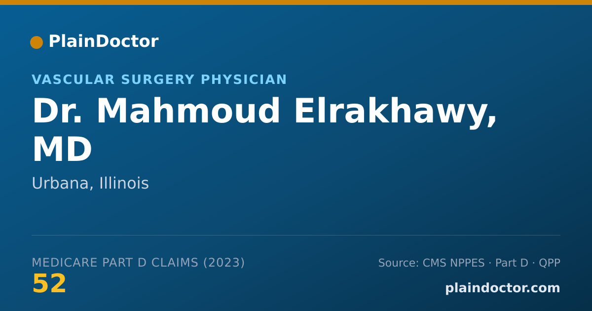 Shareable card for Mahmoud Elrakhawy, MD - Vascular Surgery Physician, Urbana, IL