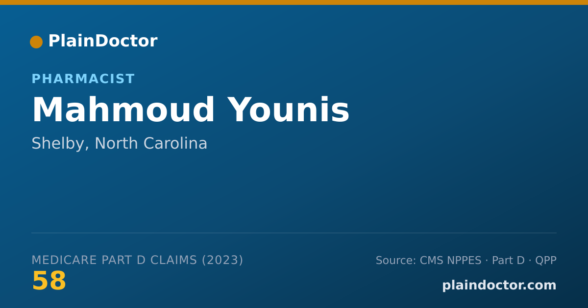 Shareable card for Mahmoud Younis - Pharmacist, Shelby, NC