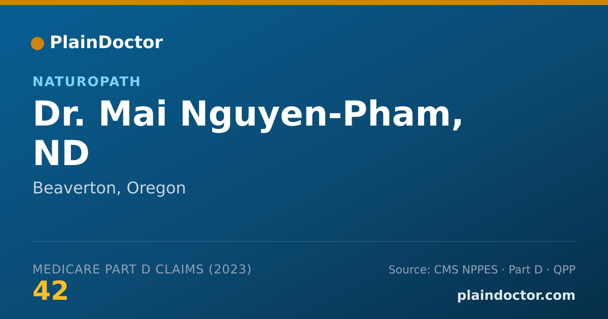 Shareable card for Mai Nguyen-Pham, ND - Naturopath, Beaverton, OR
