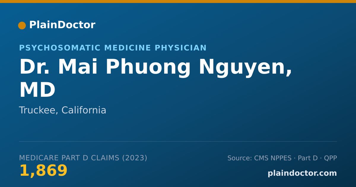 Shareable card for Mai Phuong Nguyen, MD - Psychosomatic Medicine Physician, Truckee, CA