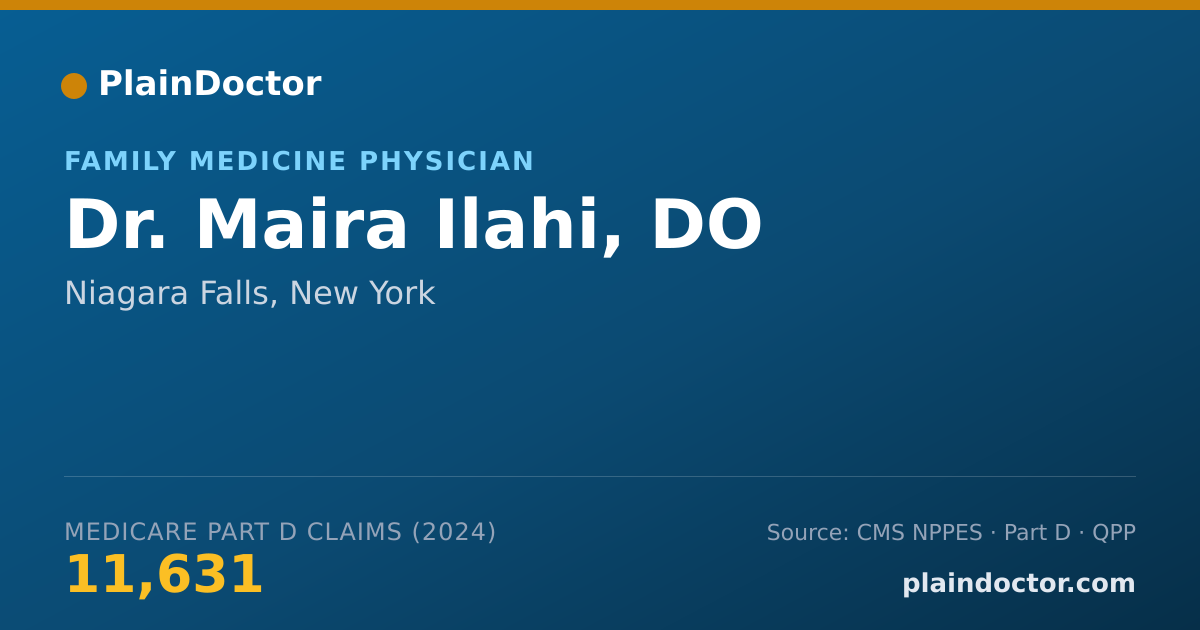 Shareable card for Maira Ilahi, DO - Family Medicine Physician, Niagara Falls, NY
