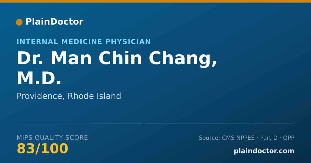 Shareable card for Man Chin Chang, M.D. - Internal Medicine Physician, Providence, RI
